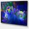 Designart - Blue Fractal Flower Bouquet - Floral Canvas Art print